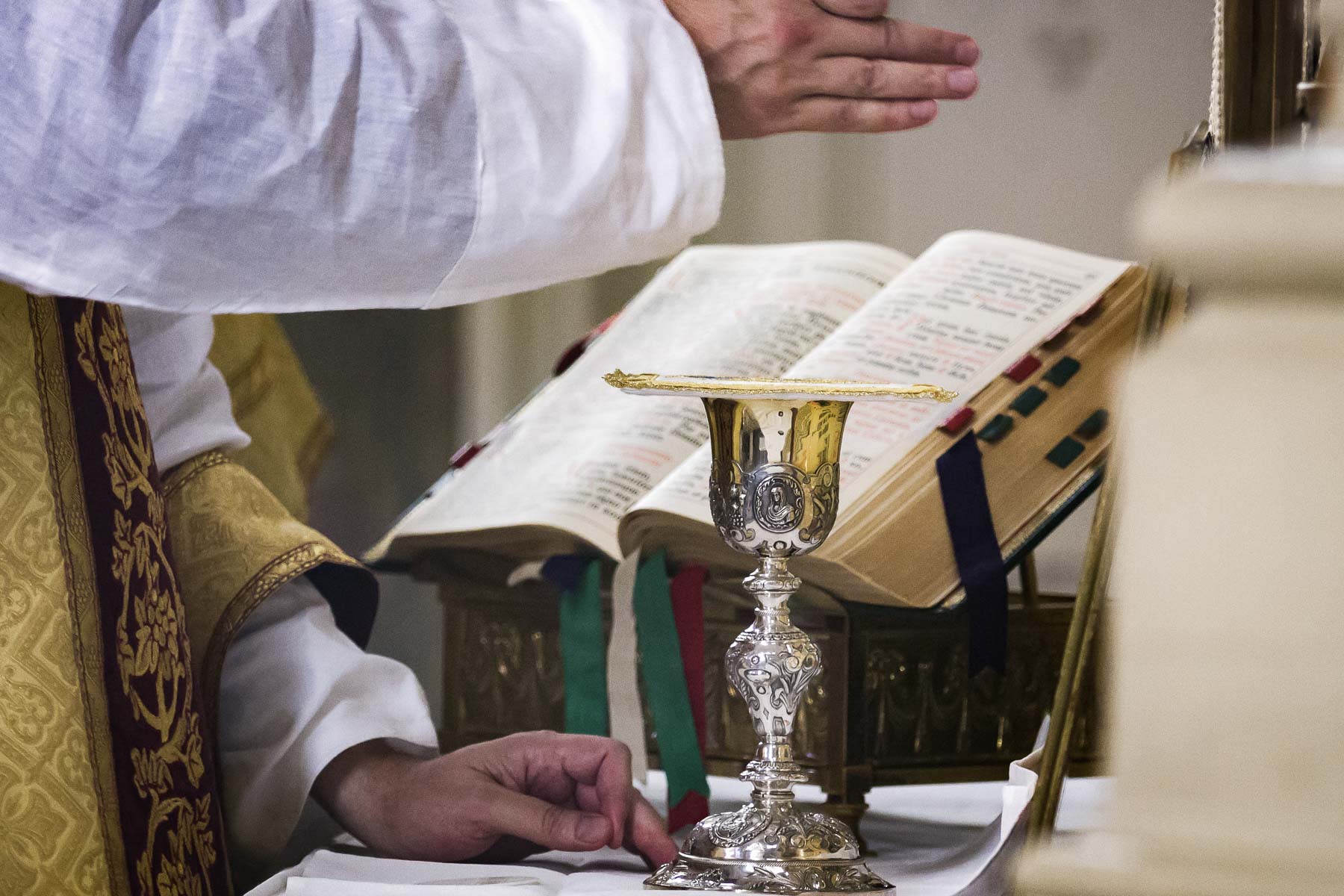 chalice on the altar